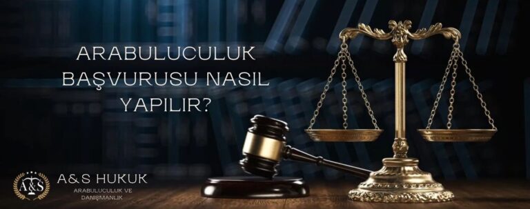 Arabuluculuk başvurusunun adımlarını ve sürecin nasıl ilerlediğini anlatan eğitim amaçlı hukuk görseli.